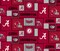 Sykel Enterprises-University of Alabama Fleece Fabric-Alabama Crimson Tide College Patch Fleece Blanket Fabric-Sold by the yard